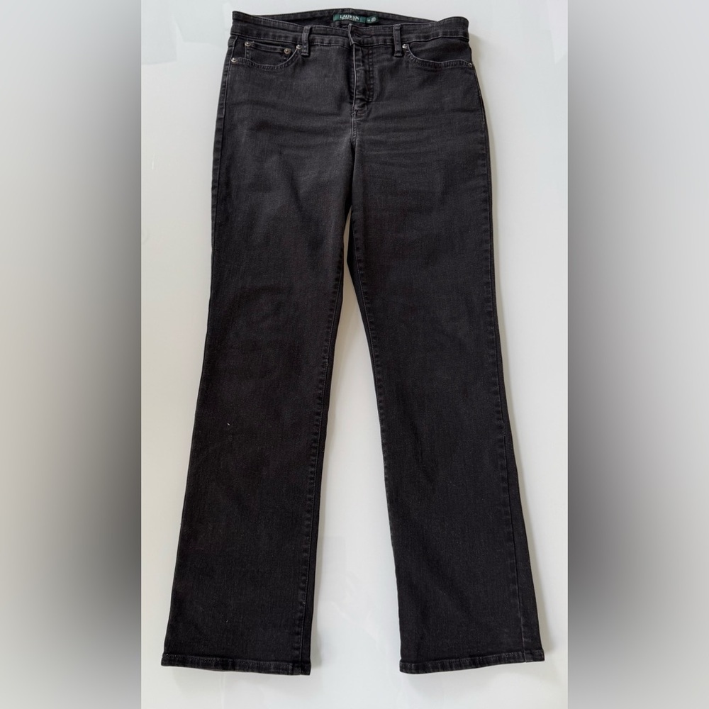 Lauren Ralph Lauren Black Straight-Leg Jeans – Women’s Size 12